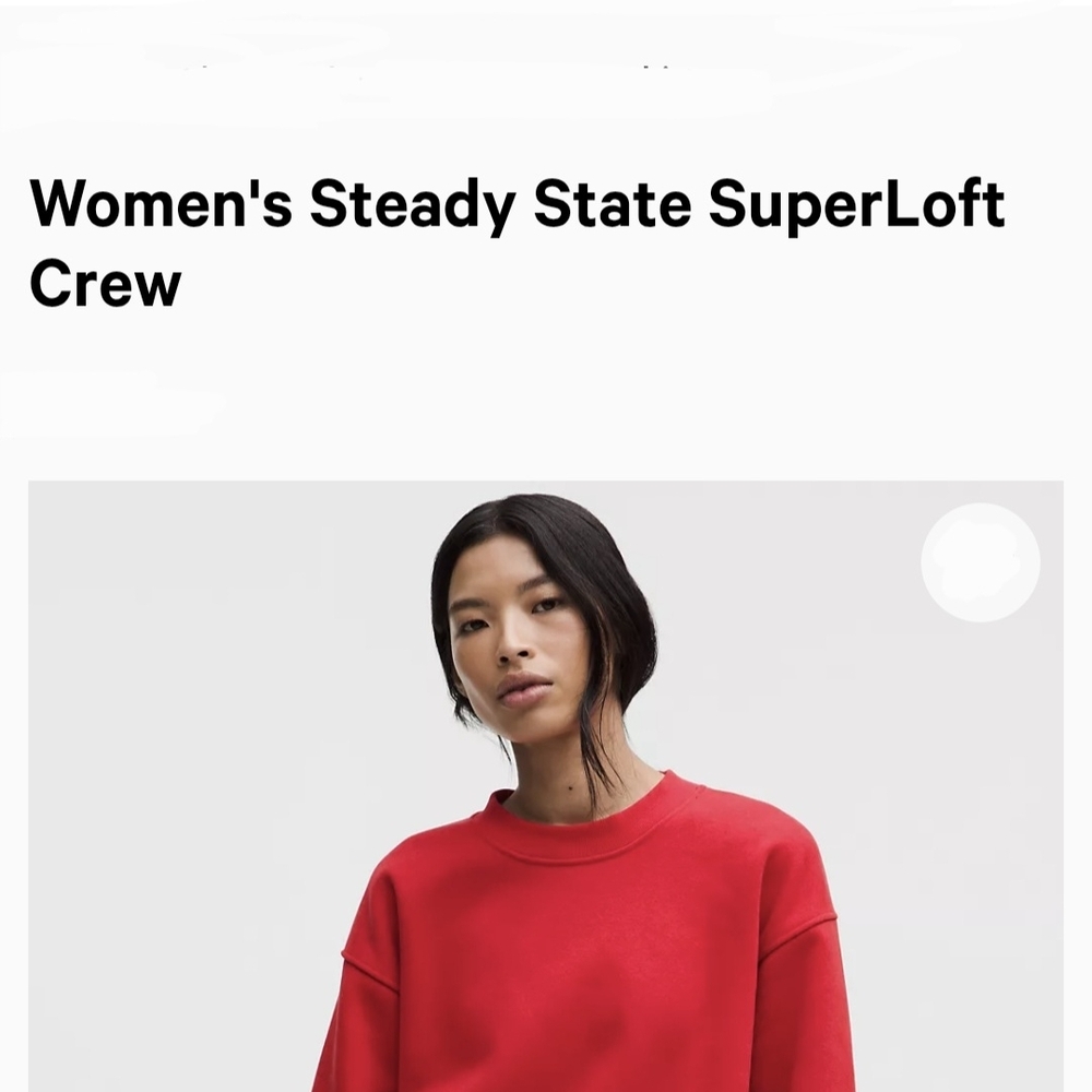 lululemon athletica Red Women's Sweater